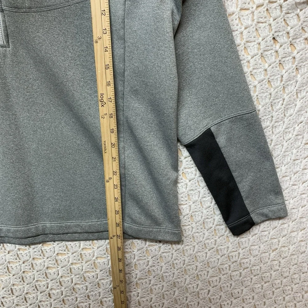 The North Face 1/4 Zip Pullover Jacket Mens Size L Grey Lightweight Long‎ Sleeve